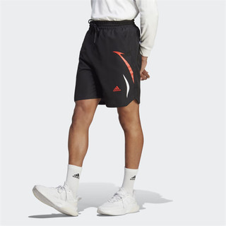 Quần Short Adidas Vải Dệt Colourblock - Đen