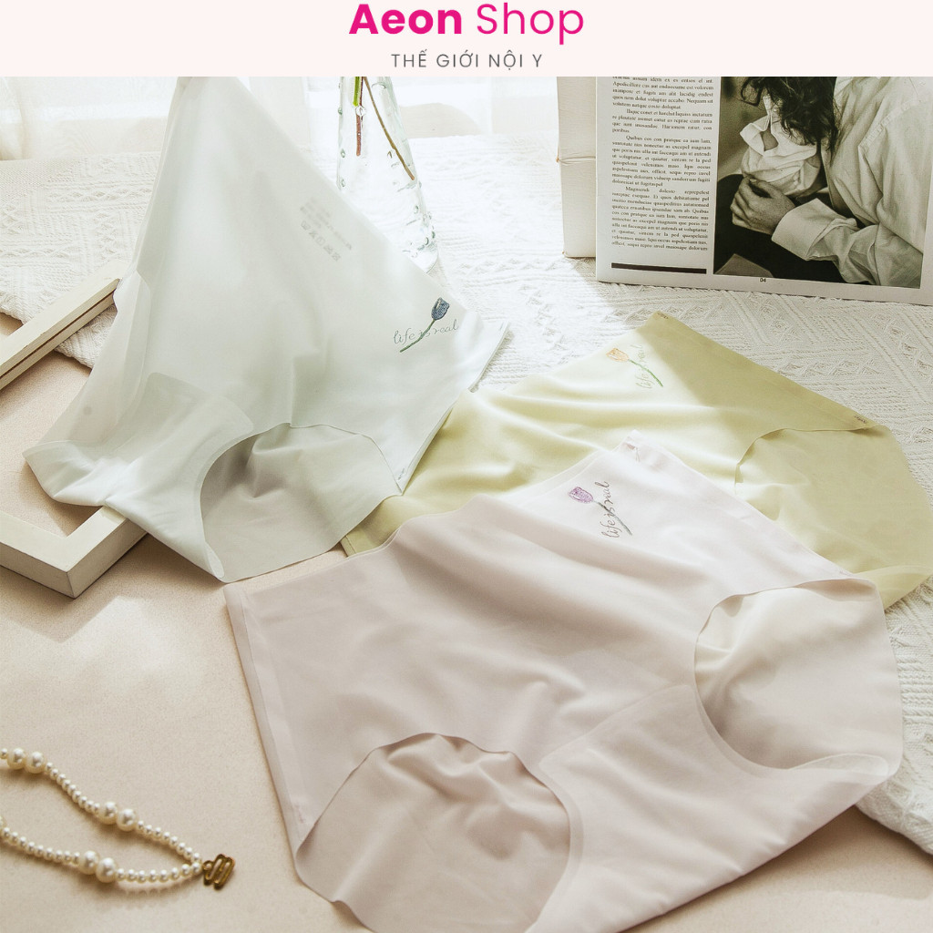 Quần Lót Nữ Su Thạch Hoa Tulip Mềm Mịn Mỏng Tàng Hình Không Lộ Viền Quần Lót Nữ Cao Cấp AEON.SHOP QT