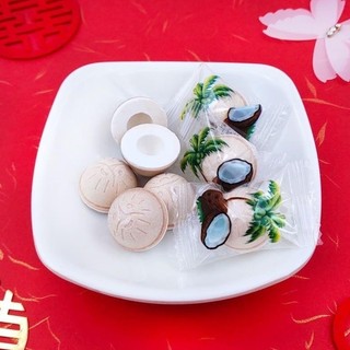  Kẹo sữa dừa thơm ngon,hình trái dừa Kẹo Dừa Sakura siêu ngon gói tách lẻ 100g 