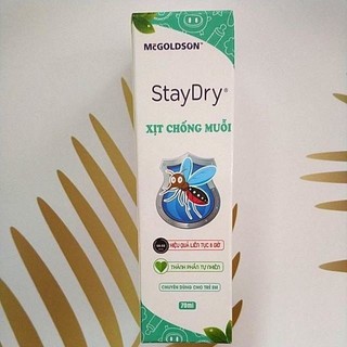 Xịt chống muỗi Staydry 70ml