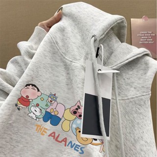 Áo hoodie nữ xám tiêu local brand SALMO áo sweater thu đông form rộng unisex 100% cotton Y0734