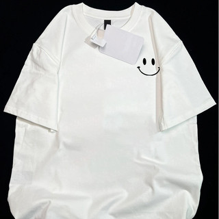 SALMO áo thun nữ trắng cổ tròn bigsize áo phông local brand mùa hè unisex tee 100%Cotton