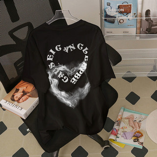 SALMO áo thun local brand đen nữ vintage fashion form rộng áo phông tay lỡ unisex 100%cotton