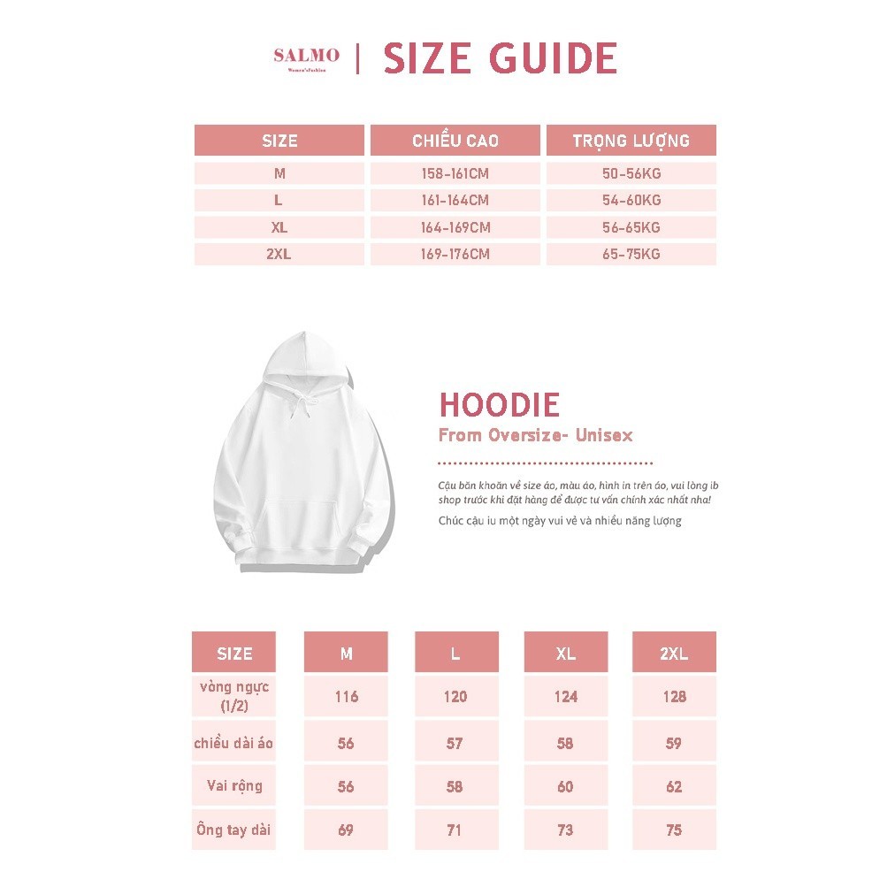 Áo hoodie dài tay đen nữ local brand SALMO chất áo thu đông unisex 100% cotton