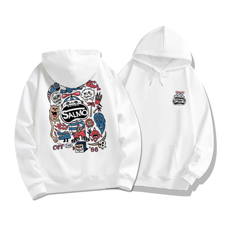 Áo hoodie dài tay đen nữ local brand SALMO chất áo thu đông unisex 100% cotton