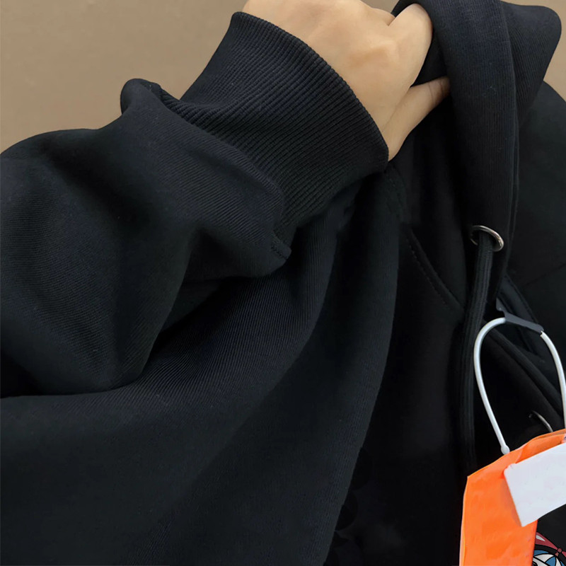 Áo hoodie dài tay đen nữ local brand SALMO chất áo thu đông unisex 100% cotton