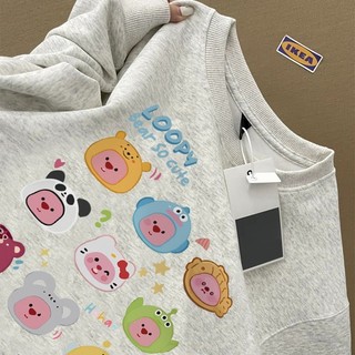 Áo nỉ dài tay nữ cổ tròn xám tiêu local brand SALMO áo sweater form rộng thu đông cute hàn quốc 100% cotton Y0607