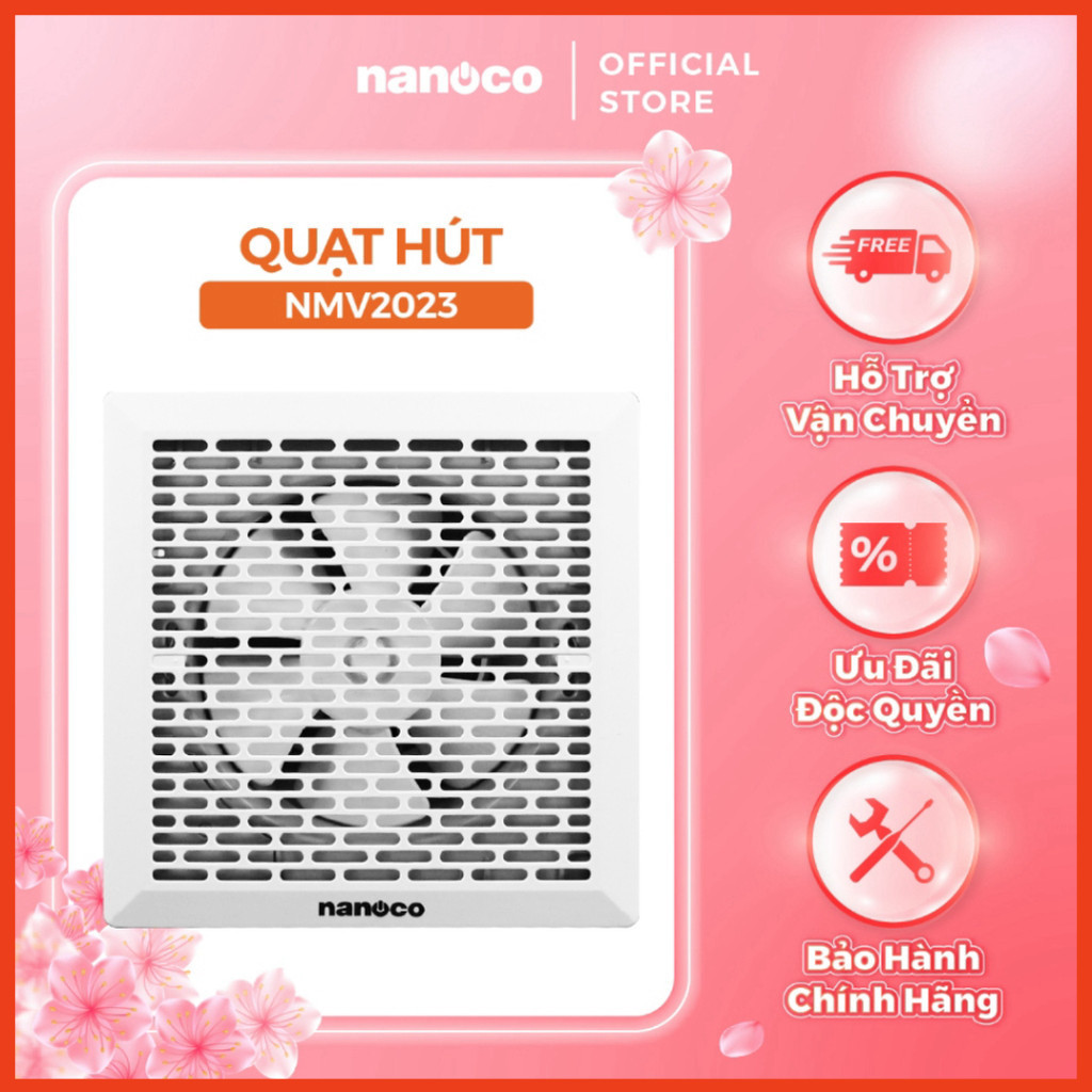 Quạt hút siêu mỏng Nanoco model NMV2023 (20W)