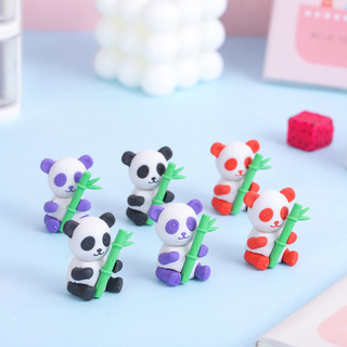 Tẩy gôm chì gấu trúc ôm tre - thỏ hồng