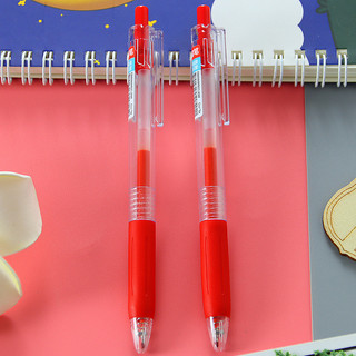 Bút bi bấm ngòi 0.5mm trong màu đỏ - vpp thỏ hồng