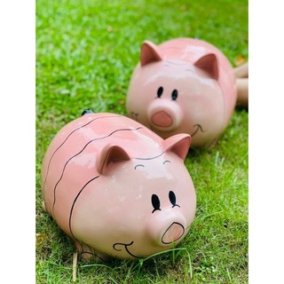 Lợn đất / heo đất / lợn tiết kiệm/ ống heo tiết kiệm Size to đến size mini cực đáng yêu - Gốm sứ Bát Tràng cao cấp