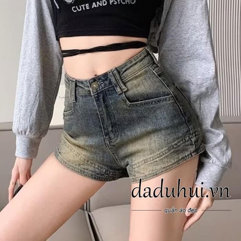 Quần Short Jeans Nữ , Quần Đùi Nữ Chất Liệu Demin Màu Xanh Cổ Điển Đơn Giản L001 | BigBuy360 - bigbuy360.vn