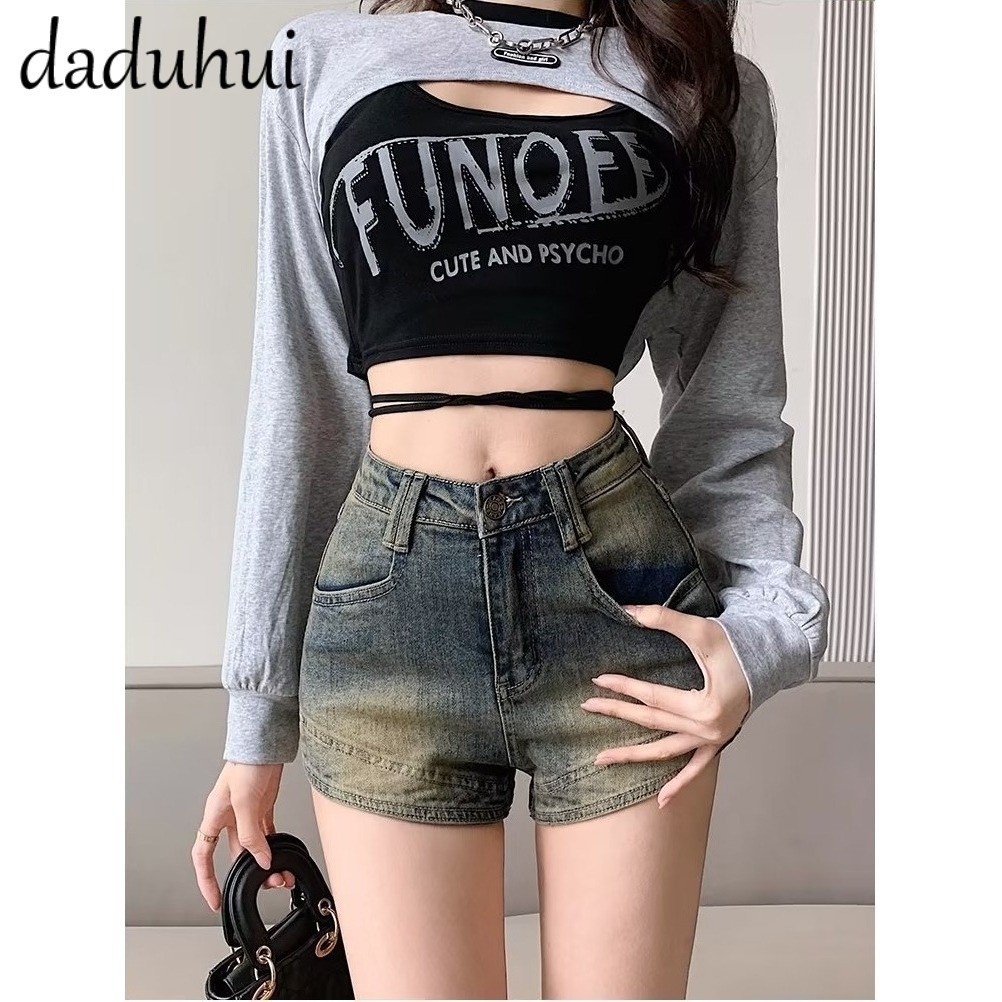 Quần Short Jeans Nữ , Quần Đùi Nữ Chất Liệu Demin Màu Xanh Cổ Điển Đơn Giản L001 | BigBuy360 - bigbuy360.vn