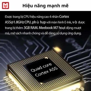 Máy đọc sách Meebook M7 (Tặng bao da, kho sách Sách Chất, ứng dụng Nghiện Đọc)