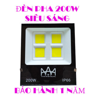 Đèn pha 200w mặt kính ip66 mẫu mới - siêu sáng