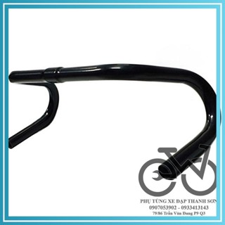 Tay lái xe đạp cong cuộc sừng trâu Fixed Gear, ghi đông sừng dê 25.4mm