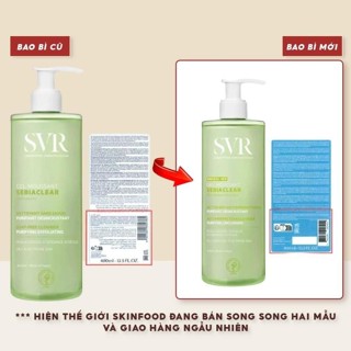 Sữa Rửa Mặt Dạng Gel Không Chứa Xà Phòng Dành Cho Da Dầu SVR Sebiaclear