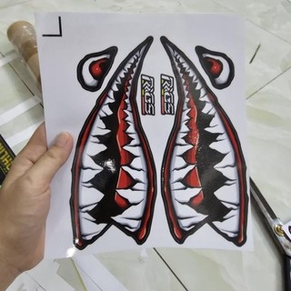 Tem dán hình răng cá mập - Tem 3 Lớp