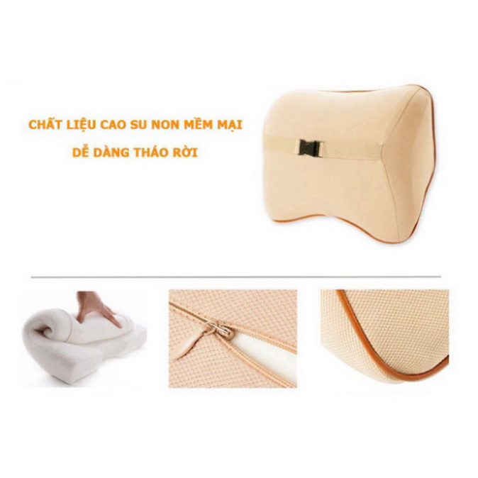 Gối tựa đầu và lưng cao su non để ghế ô tô, văn phòng S039 -  ACCECAR | BigBuy360 - bigbuy360.vn