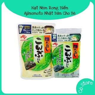 Hạt nêm rong biển ajinomoto nhật bản túi lớn 112g date 2/2025