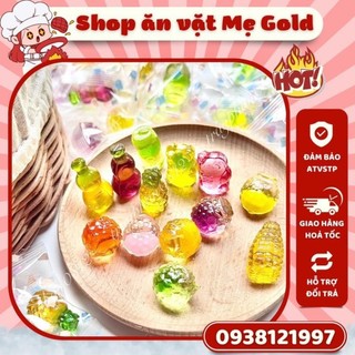Kẹo chip chip có nhân siro hương trái cây, kẹo dẻo chip có nhân mix hình cute