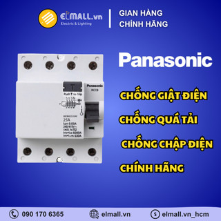 Cầu dao chống rò 25a, 32a, 40a, 63a - rccb4p4e - 30ma-4p panasonic