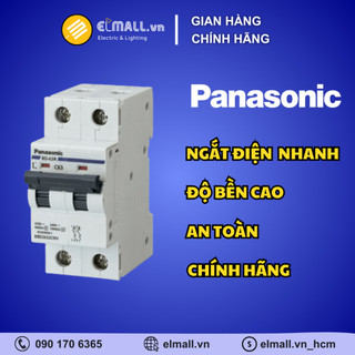 Cầu dao tự động bảo vệ quá tải & ngắn mạch 6a, 10a, 16a, 20a, 25a, 32a, 40a, 50a, 63a - mcb 2p c curve 06ka panasonic