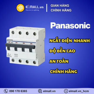 Cầu dao tự động bảo vệ quá tải 6a, 10a, 16a, 20a, 25a, 32a, 40a, 50a, 63a - mcb 4p - 4e c curve 10ka