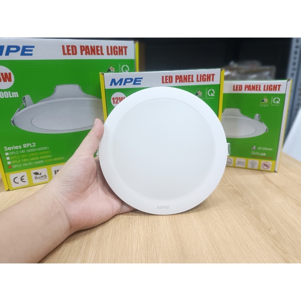 Đèn led âm trần RPL2 đổi màu 6W 9W 12W 18W 3000K/4000K/6500K MPE
