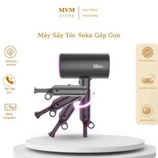 Máy sấy tóc gấp gọn cao cấp seka sk2008 sấy 2 chiều nóng lạnh mvmstore
