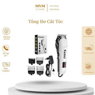 Tông Đơ Cắt Tóc Kemei 809A Không Dây Chuyên Nghiệp Màn Hình Led Hàng Chính Hãng (MVMStore)