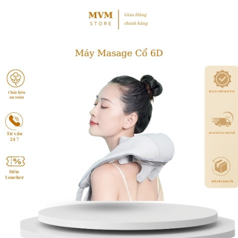 Máy Massage Cổ Vai Gáy 6D, Cải Thiện Sức Khỏe Tổng Thể Dành Cho Văn Phòng, Người Cao Tuổi MVM Store
