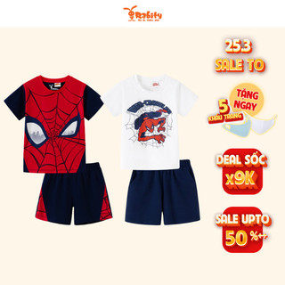 Bộ thun ngắn tay Mickey bé trai, đồ bộ thun mặc thoáng mát Rabity 5786