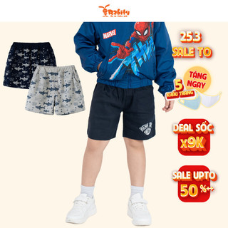 Quần sooc thun bé trai Rabity quần short đùi chất kaki/thun thoáng mát quần short đi học cho bé trai 92326