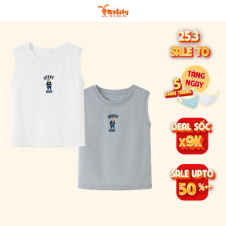 Áo thun bé trai Rabity 93136 áo bé trai sát nách hàn quốc áo thun cotton bé trai mùa hè