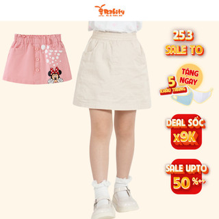Chân váy cho bé gái Minnie túi nhỏ xinh có lót quần bên trong thoải mái váy quần đi học quần váy có lót quần đi học 5735