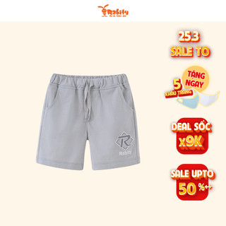 Quần sooc thun bé trai Rabity quần short lưng chun co giãn thoải mái cho bé vận động 93072