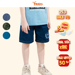 Quần short bé trai Rabity quần sooc thô cotton vận động tốt cho trẻ quần đi học cho bé 92221