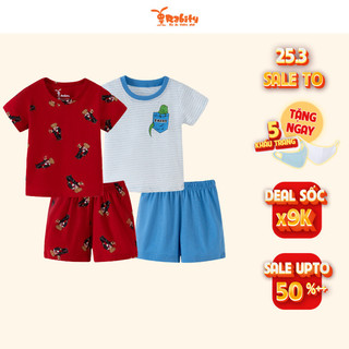 Đồ bộ bé trai dưới 5 tuổi Rabity 90177 set bé trai thun cotton cao cấp đồ bộ cho bé trai thoáng mát