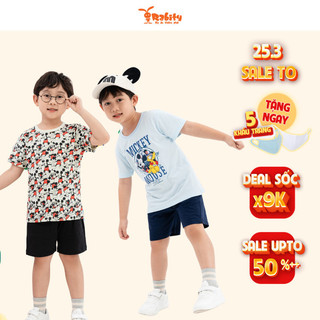Đồ bộ bé trai Rabity 5680 set bộ thun sát nách hình mickey đồ bộ cho bé trai vải cotton cao cấp