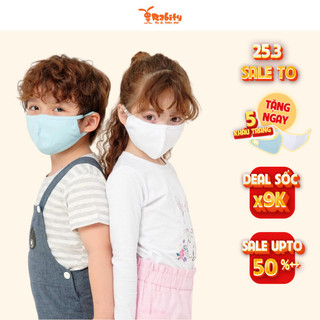 Combo 5 khẩu trang cho bé 3 tuổi Rabity 2004 khẩu trang bé trai coton kháng khuẩn khẩu trang bé gái an toàn cho da