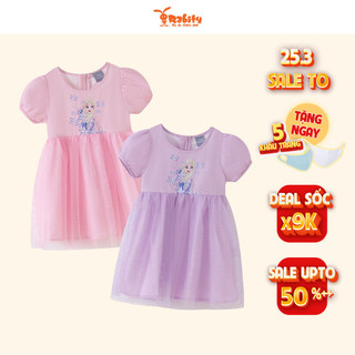 Đầm thô in hình Elsa bé gái Rabity váy elsa dáng xòe tiểu thư váy công chúa elsa cho bé gái 5637.5771