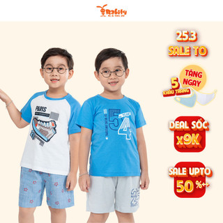 Áo bé trai áo thun ngắn tay cho bé trai Rabity cotton thoáng mát co giãn 92243