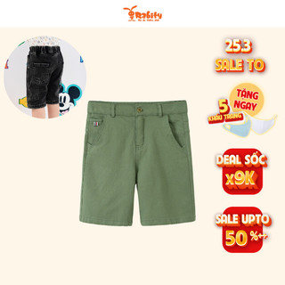 Quần short bé trai quần lửng hàn quốc cho bé Rabity quần sooc quần noel cho bé trai chất kaki cao cấp cho bé 92476
