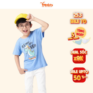 Áo thun bé trai ngắn tay RABITY nhiều họa tiết xinh xắn 92116
