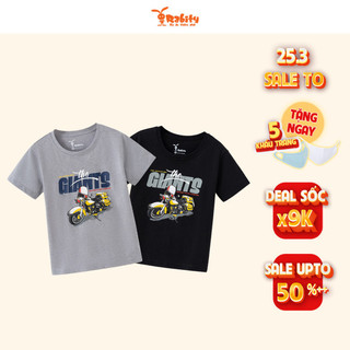Áo thun bé trai ngắn tay Rabity phông cho trẻ em cotton an toàn cho bé 92478