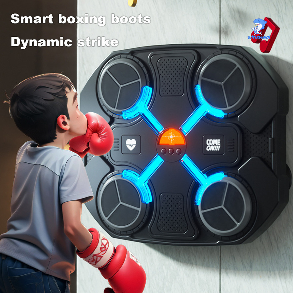 Wirlsweal 1 Bộ Máy Đấm Bốc Thông Minh Bluetooth Tương Thích Âm Nhạc Boxing Huấn Luyện Điện Tử Đấm Bốc Thiết Bị Cho Gia Đình