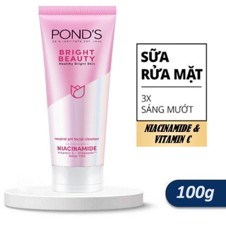 Sữa rửa mặt trắng hồng ponds white beauty 100g