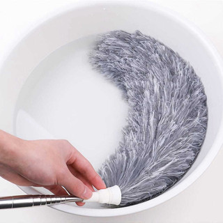 Chổi Quét Trần Gấp Gọn Thông Minh Cán Dài 2.8M - Chổi Lau Trần Đầu Chổi Uốn Dẻo Cán Điều Chỉnh Độ Dài
