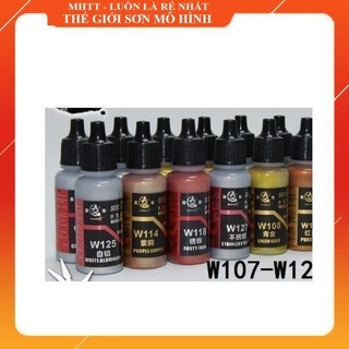 Sơn mô hình arylic kim loại w107 - w126